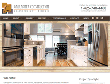 Tablet Screenshot of gallagherconstructionllc.com